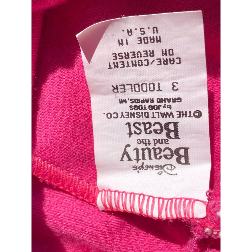 VTG Brights Creek Sweater Leggings Set Teddy Bear Applique Pink Toddler 3T - Picture 5 of 6